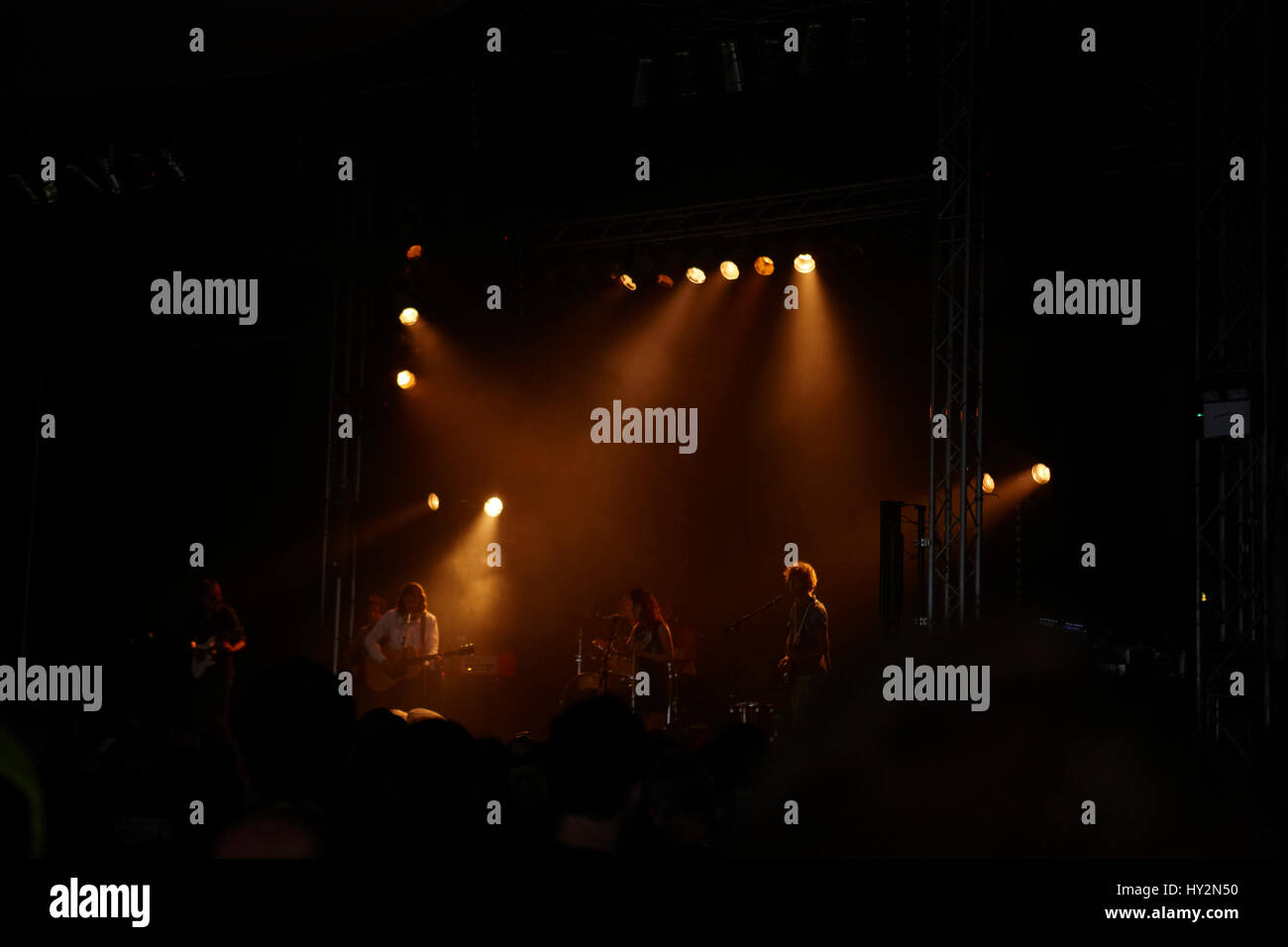 Live-Musik, Grüner Mann Festival, Wales Stockfoto