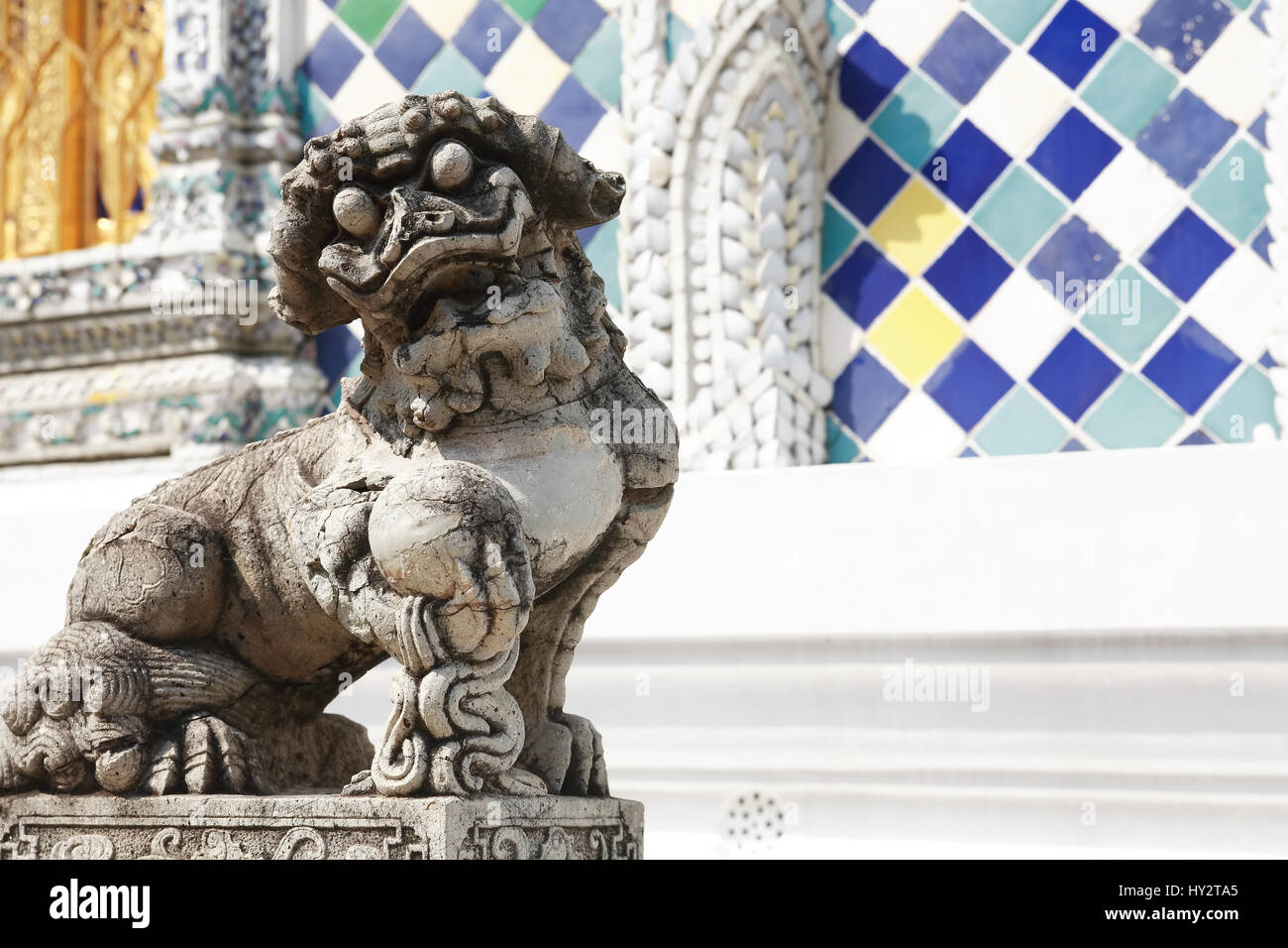 Tempel des Smaragd-Buddha, Königspalast in Bangkok, Thailand. Vollständiger offiziellen Name Wat Phra Si Rattana Satsadaram Stockfoto