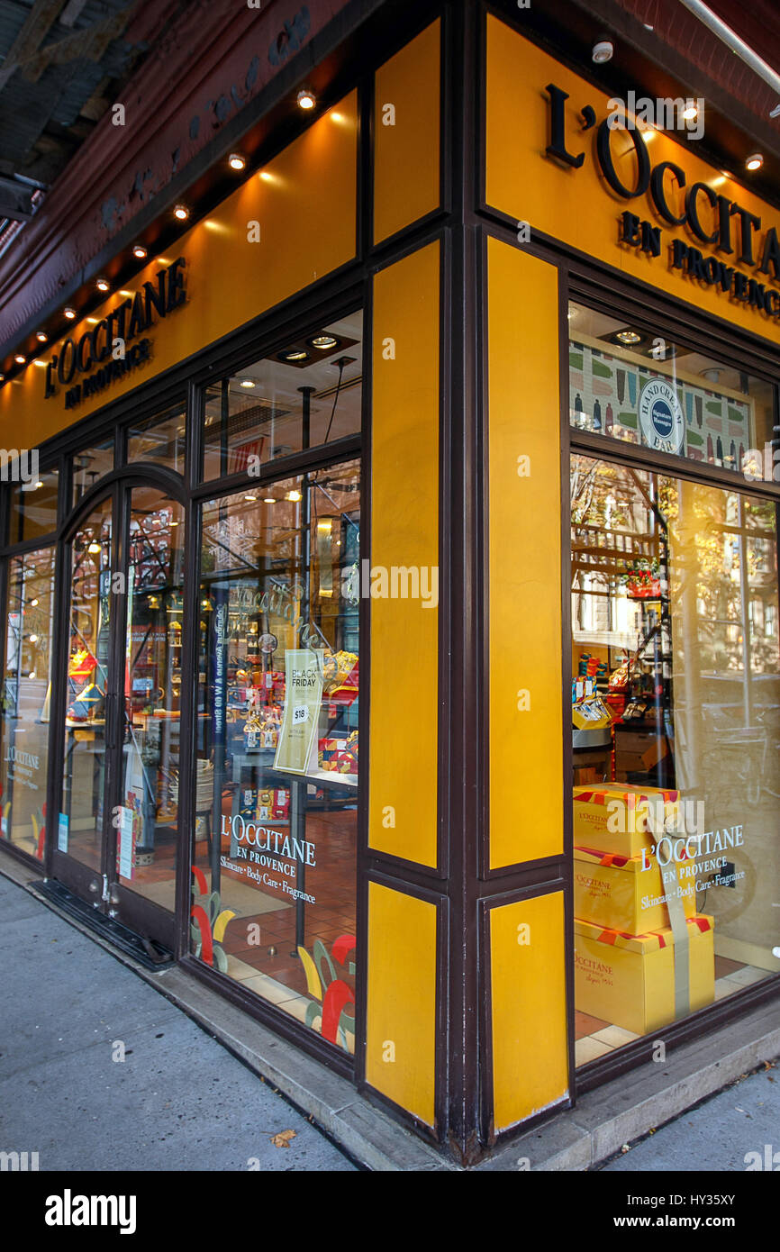 New York, 23. November 2016: A l ' Occitane-Store in New York City. Stockfoto