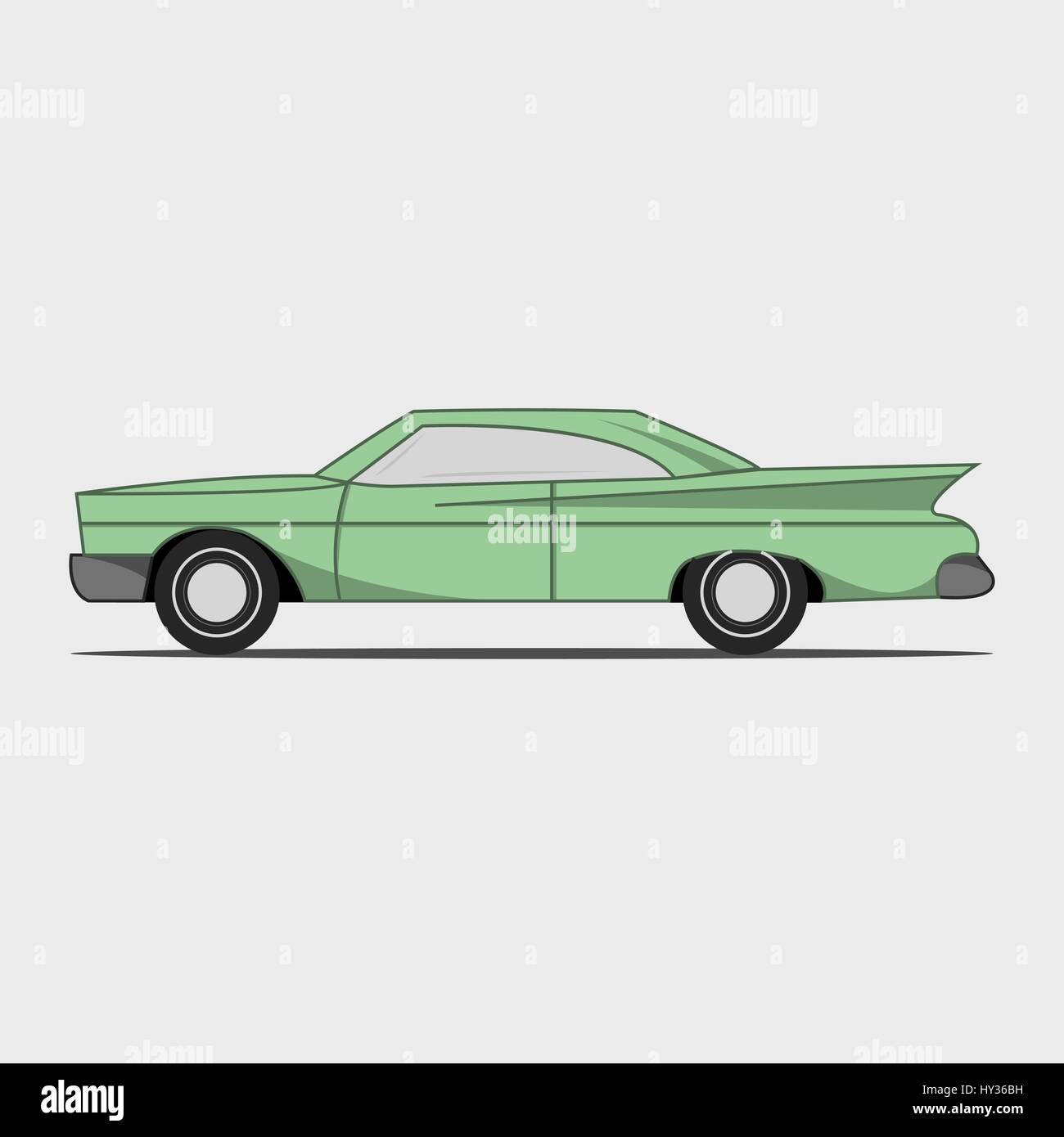 Retro-Auto. Stock Vektor