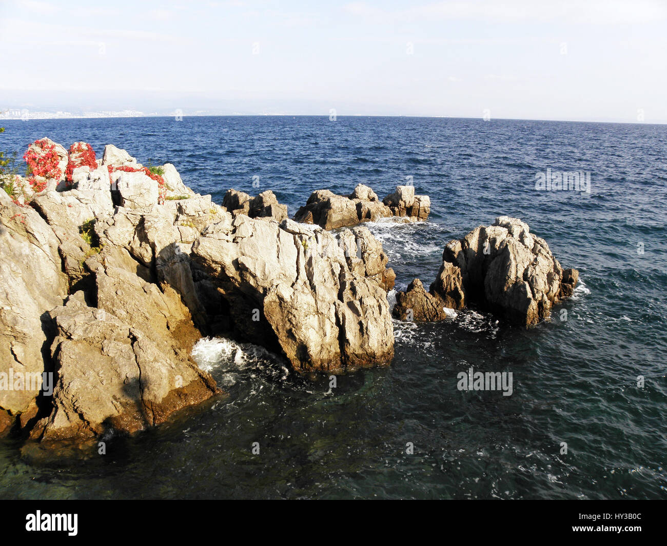 Adria-Küste zwischen Opatija und Lovran, Kroatien, Europa, 19 Stockfoto