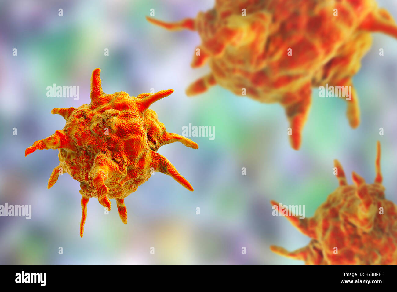 Abbildung: ein Virus Partikel. Stockfoto
