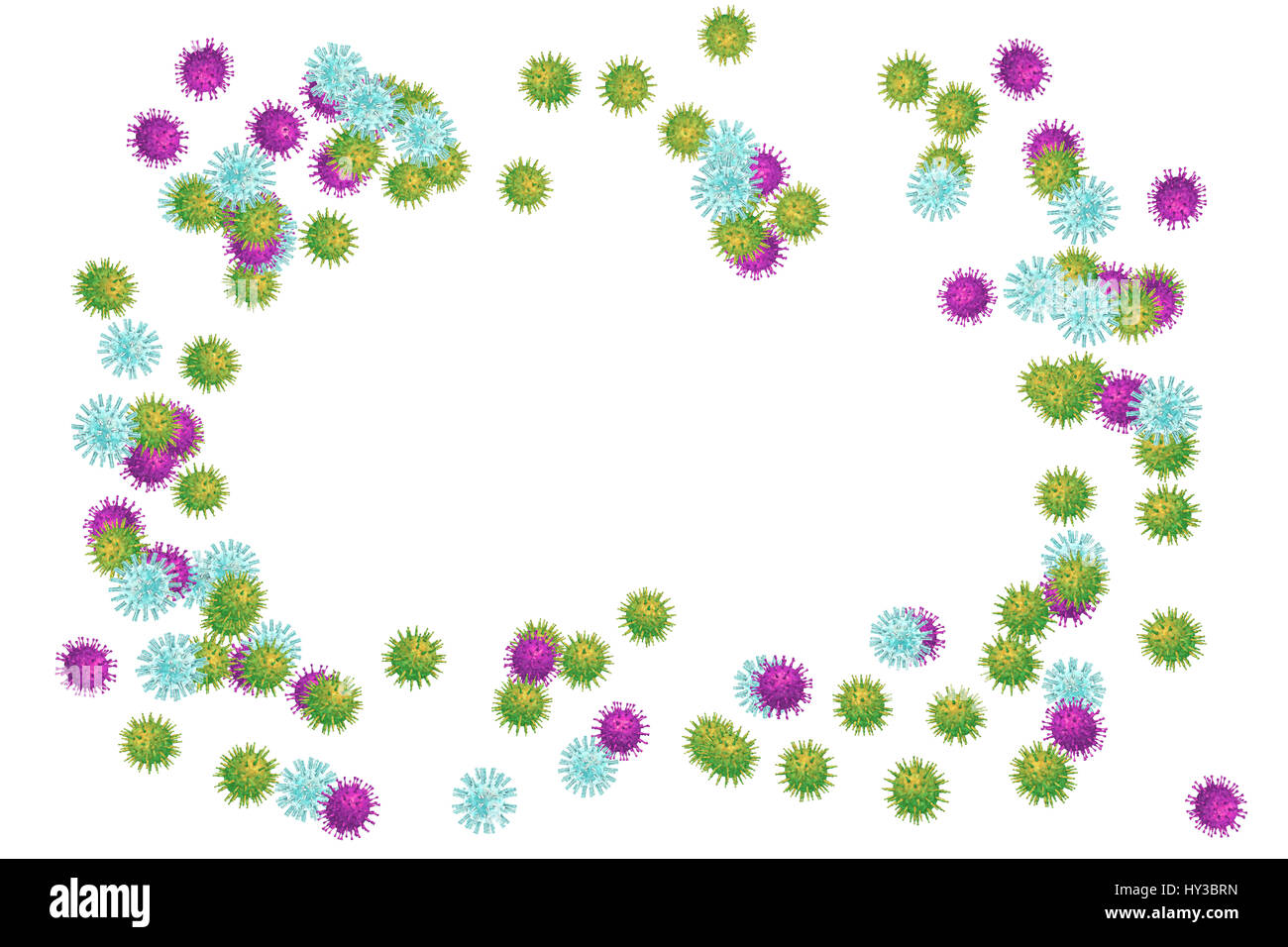 Abbildung: ein Virus Partikel. Stockfoto