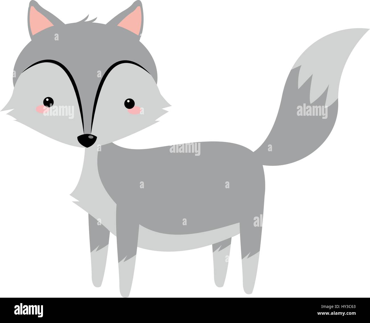 Wolf-Cartoon-Symbol Stock Vektor