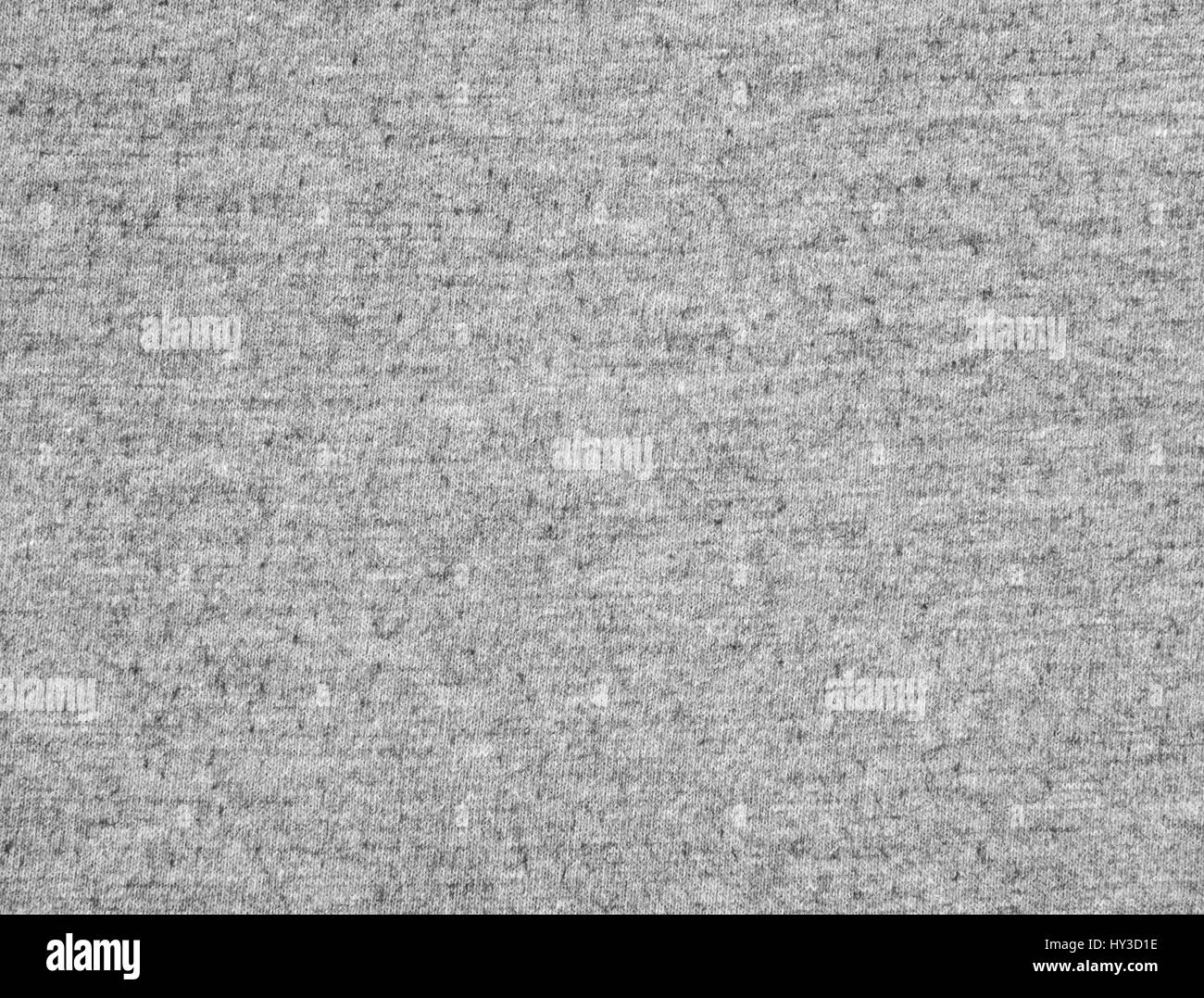 Dunklen Heide grauen T-shirt Baumwolle Stoff gestrickt Stockfoto