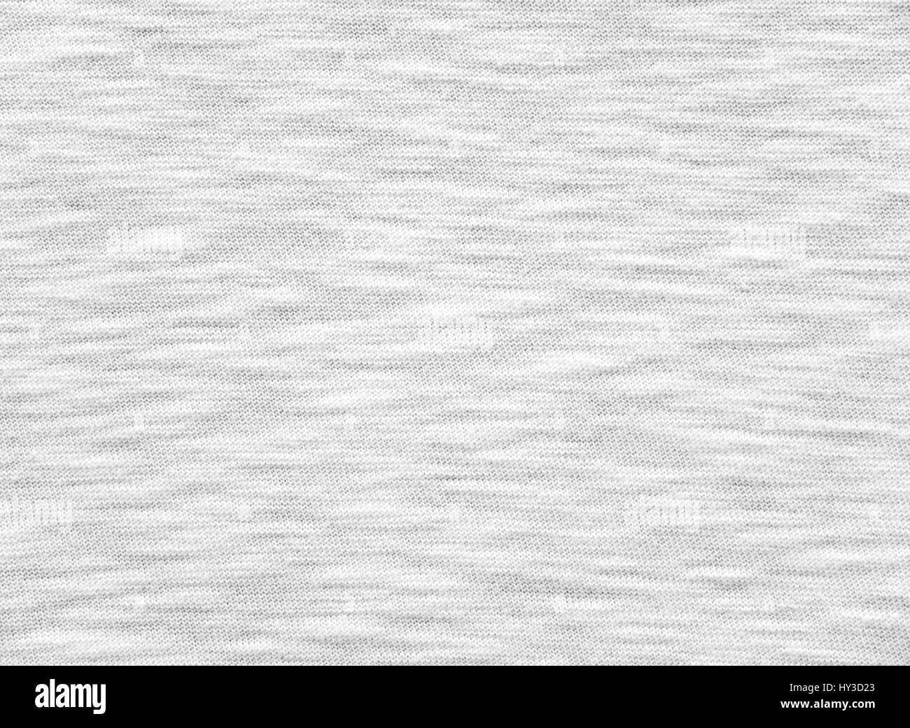 Weißen luftigen T-shirt Baumwolle Stoff gestrickt Stockfoto