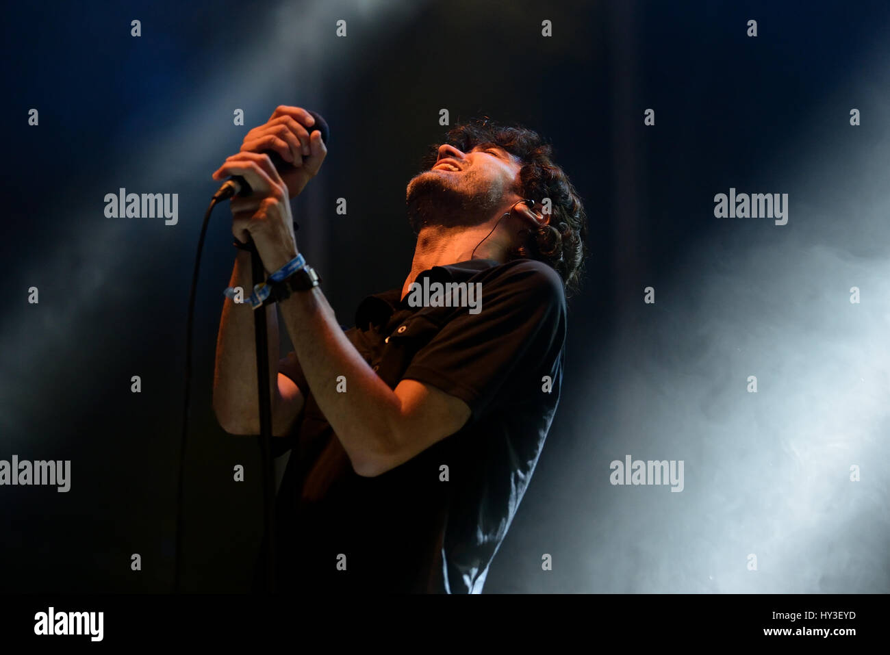 VALENCIA, Spanien - JUN 11: Sekunde (Band) führen im Konzert beim Festival de Les Arts am 11. Juni 2016 in Valencia, Spanien. Stockfoto