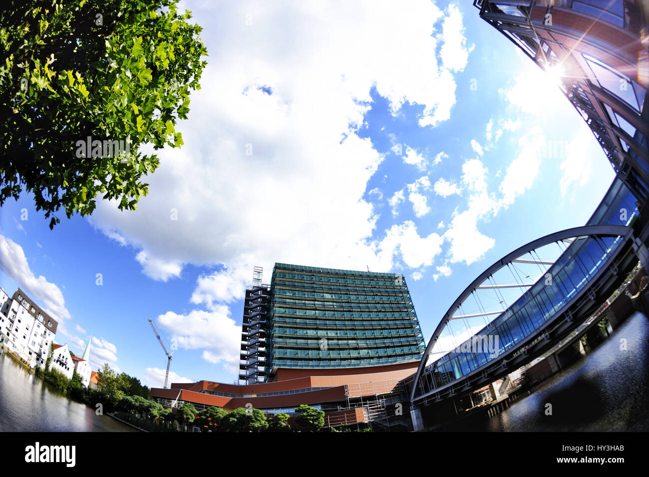 Stadtzentrum Bergdorf und Serrahn in Mountain Village, Hamburg, Deutschland, City-Center Bergedorf Und Serrahn in Bergedorf, Deutschland Stockfoto