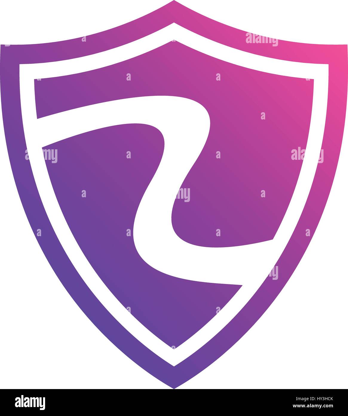 Kreative Schild. Vektor-Zeichen-Vorlage. Symbol der Sicherheit Stock Vektor