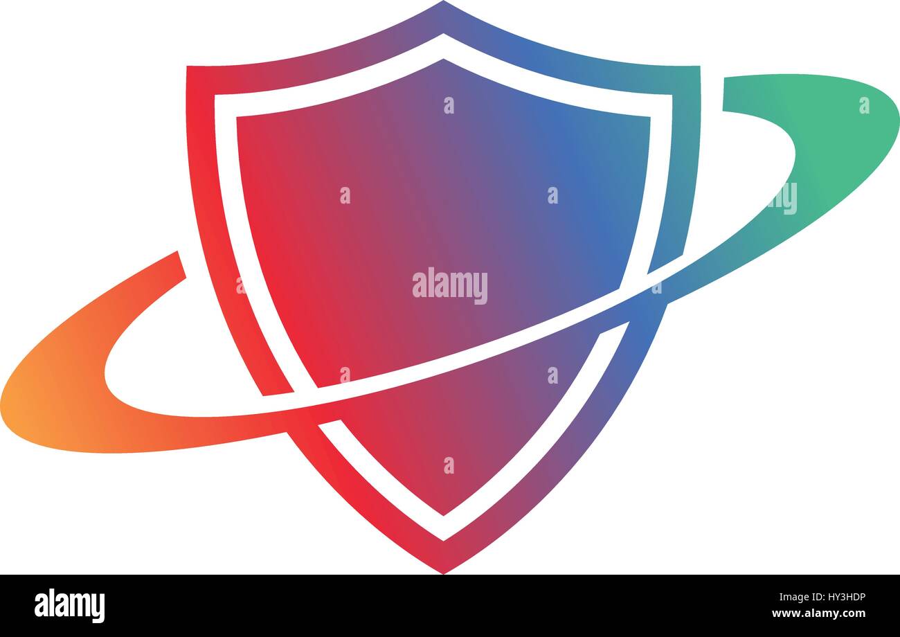 Kreative Schild. Vektor-Zeichen-Vorlage. Symbol der Sicherheit Stock Vektor