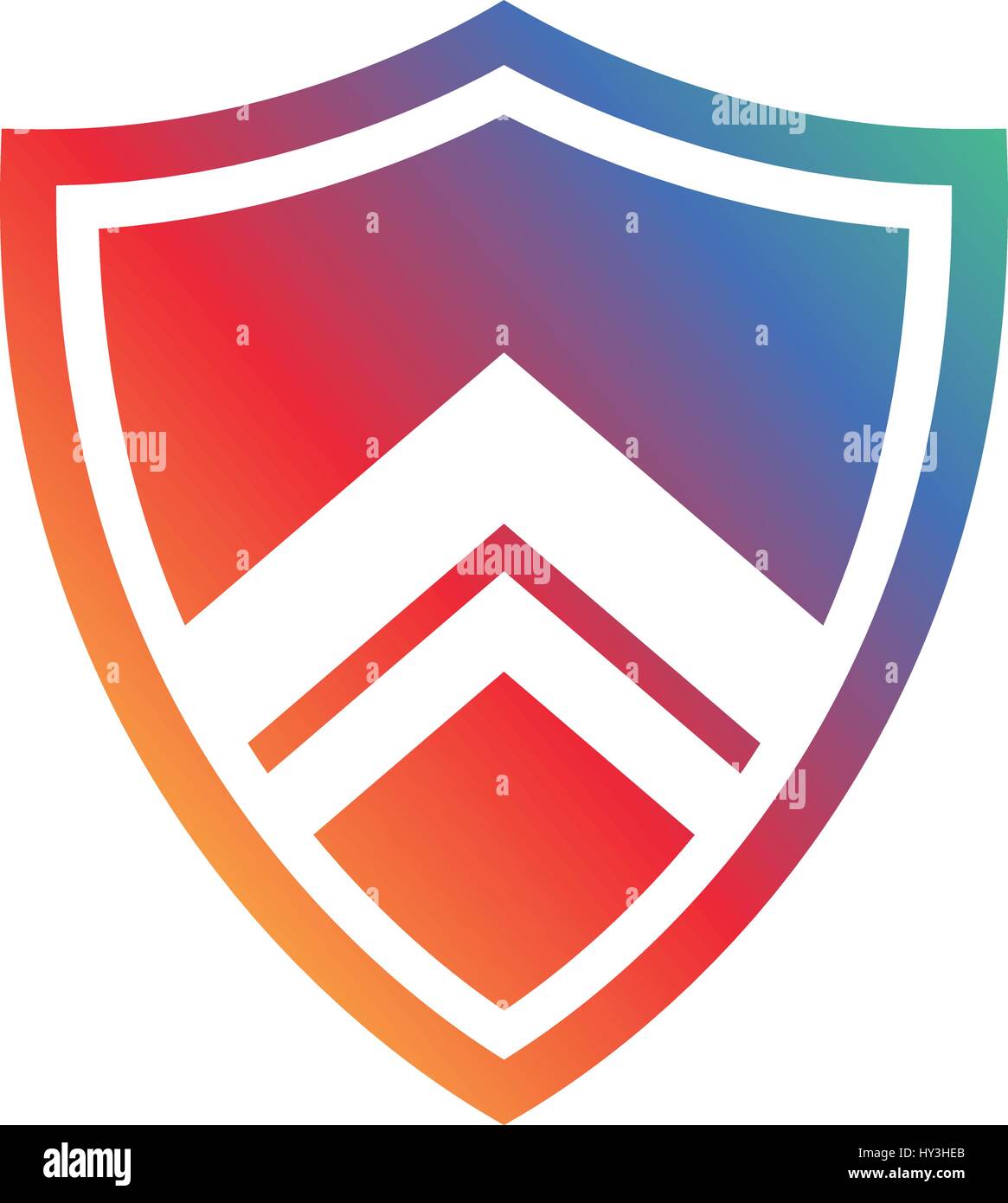 Kreative Schild. Vektor-Zeichen-Vorlage. Symbol der Sicherheit Stock Vektor