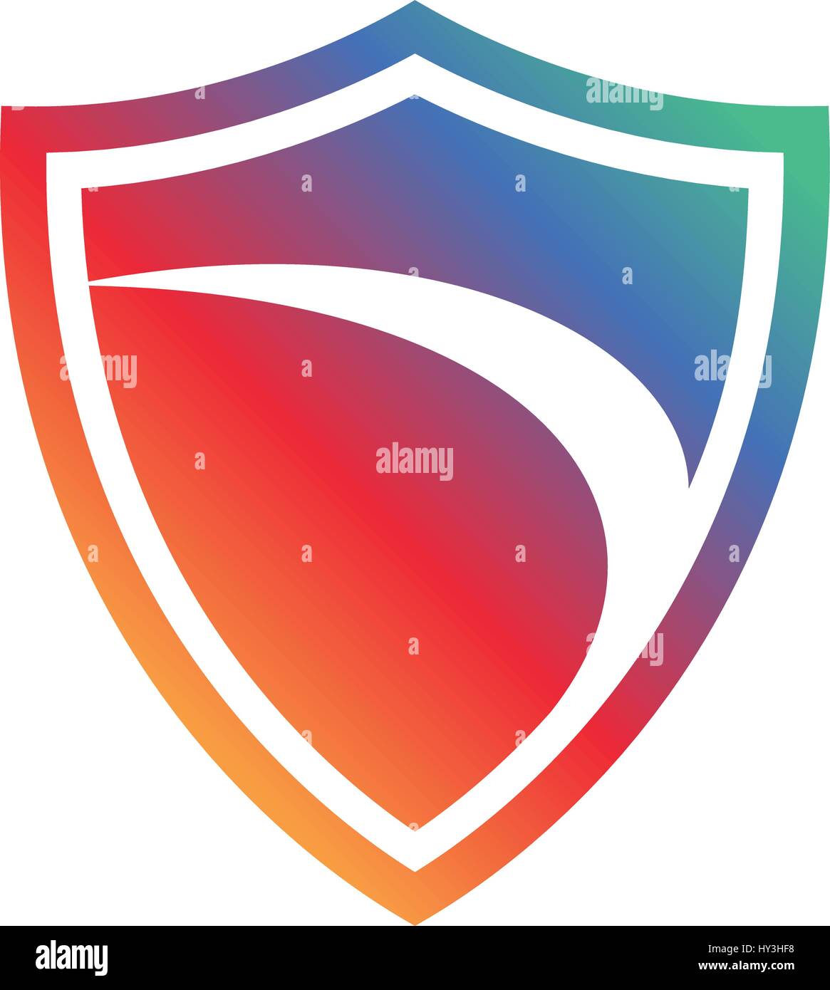 Kreative Schild. Vektor-Zeichen-Vorlage. Symbol der Sicherheit Stock Vektor