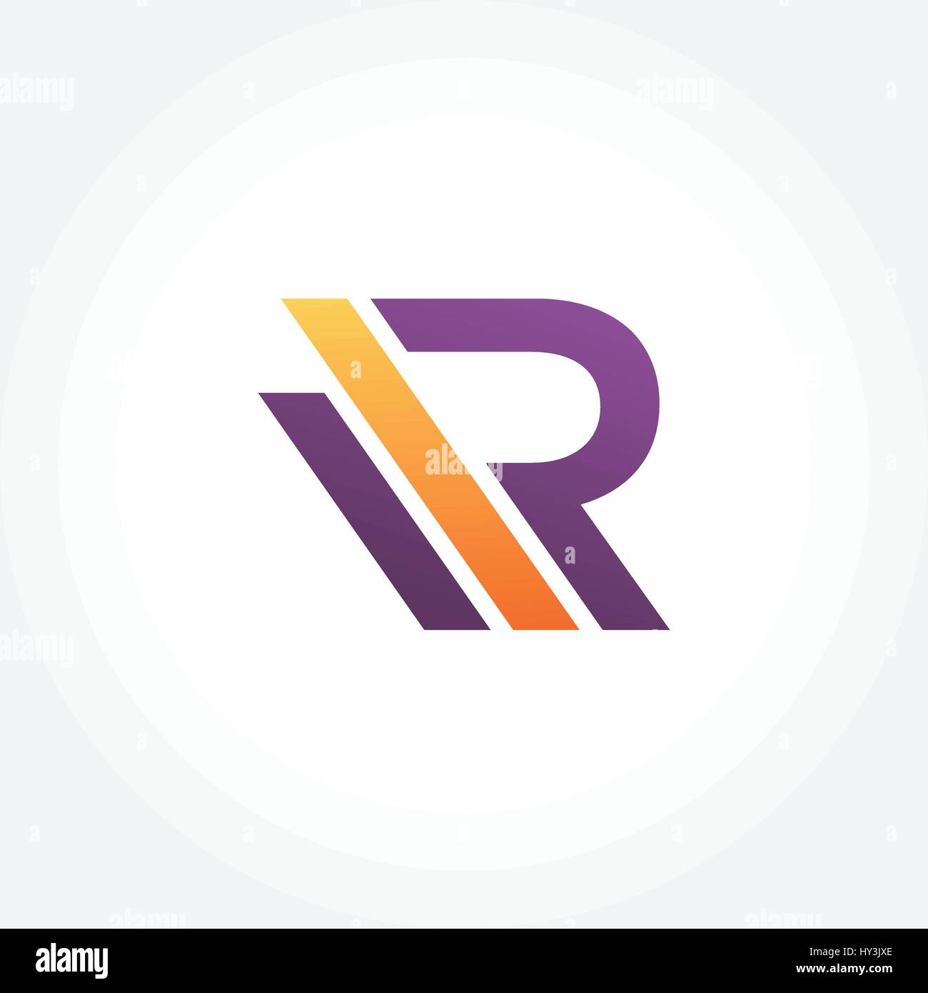 Buchstabe R Symbol, Vektor-Illustration-design Stock Vektor