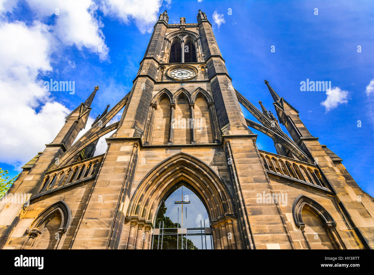 St. Thomas Kirche der Märtyrer Barras Brücke Newcastle Upon Tyne UK Stockfoto