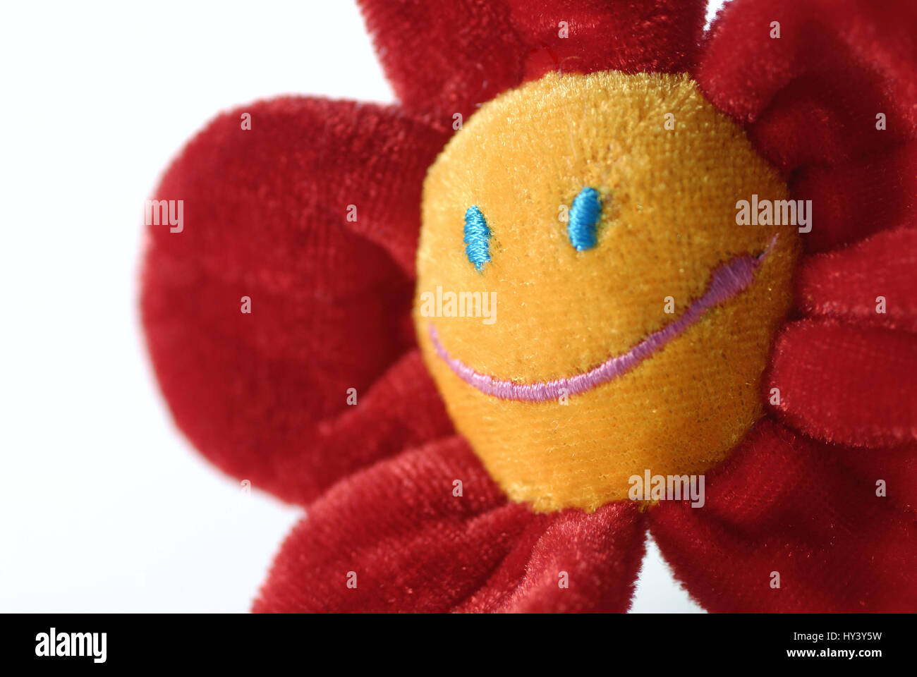 Lachende Material Blume, Lachende Stoffblume Stockfoto, Bild: 137155477