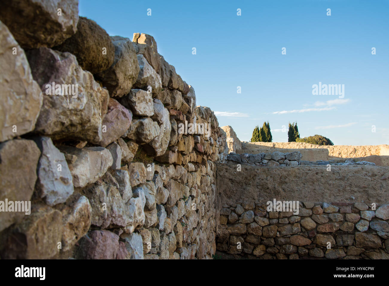 Greco-römische Ruinen des Emporda, Costa Brava, Katalonien, Spanien Stockfoto