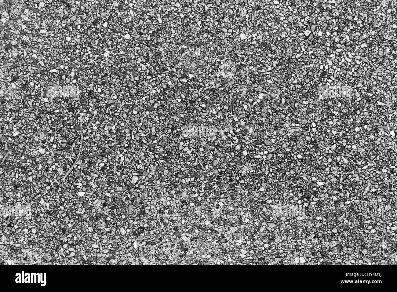 Schwarz / weiß Foto Strand Steine Stockfoto