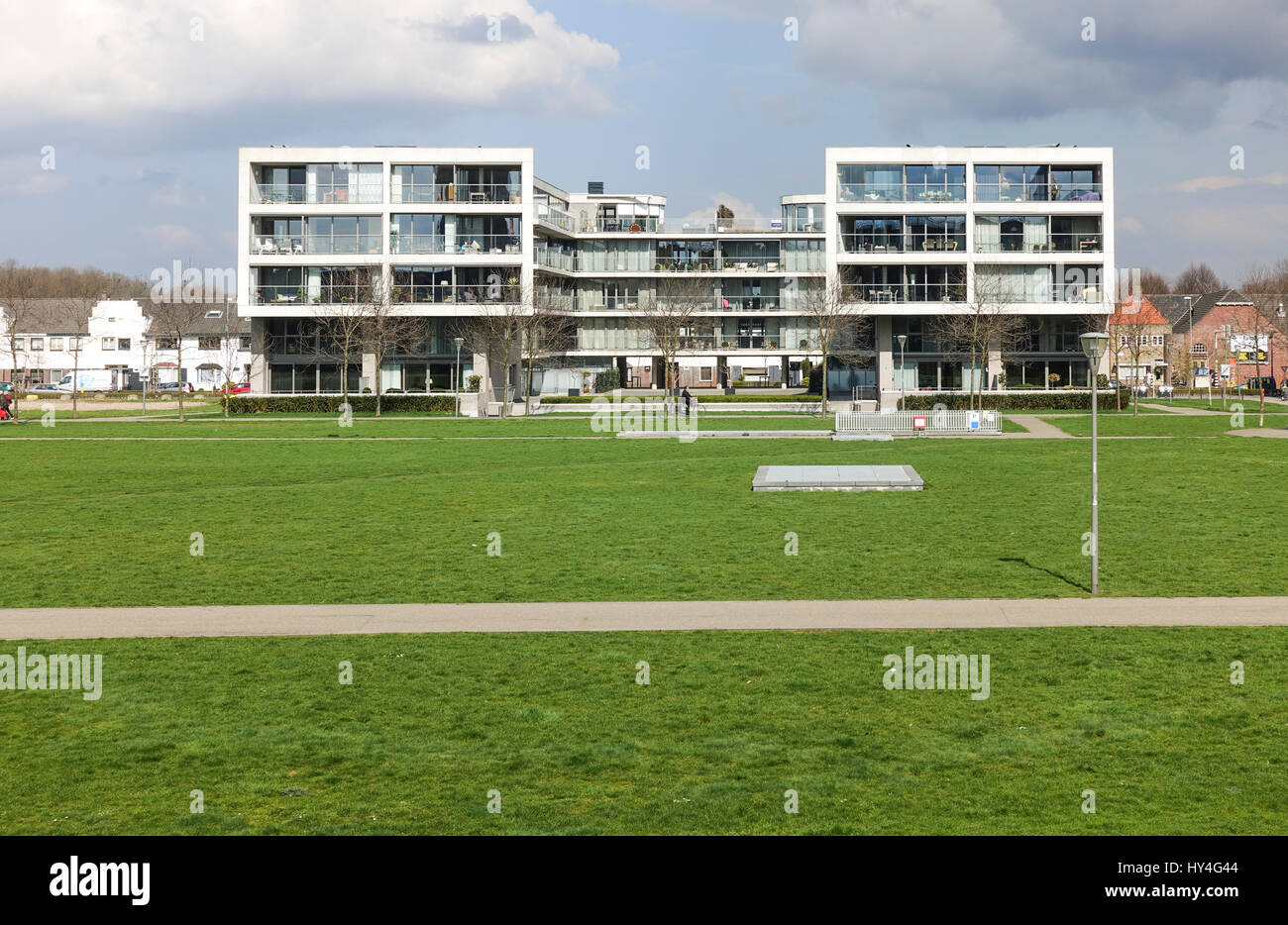 Modern wohnen, Architektur, Sittard, Limburg, Niederlande. Stockfoto