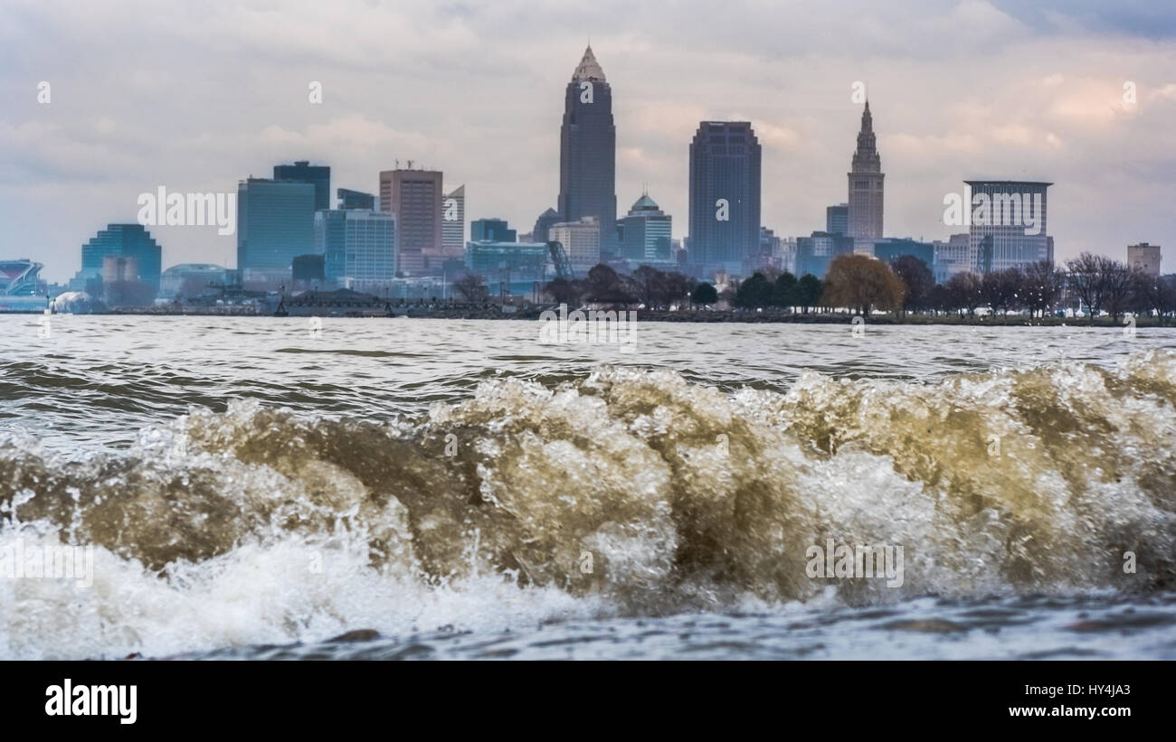 Cleveland Skyline Stockfoto