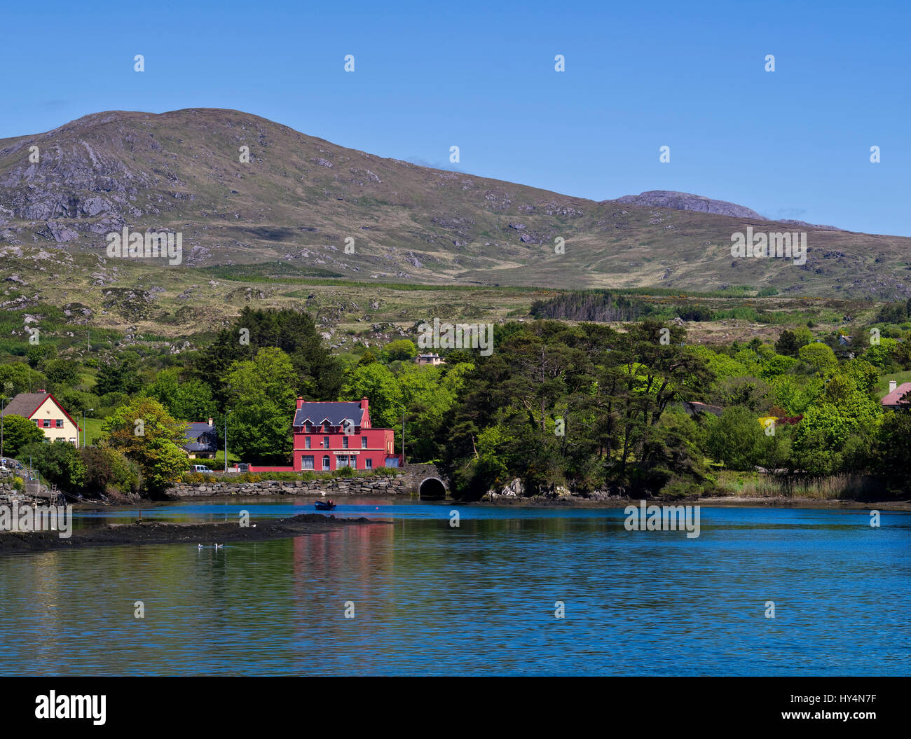 Irland, Cork, Küste bei Burg Bearhaven Stockfoto