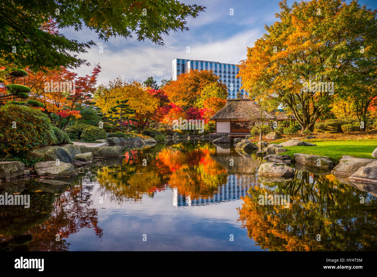 Deutschland, Hamburg, Park, Park, Planten un Blomen, Herbst Stockfoto