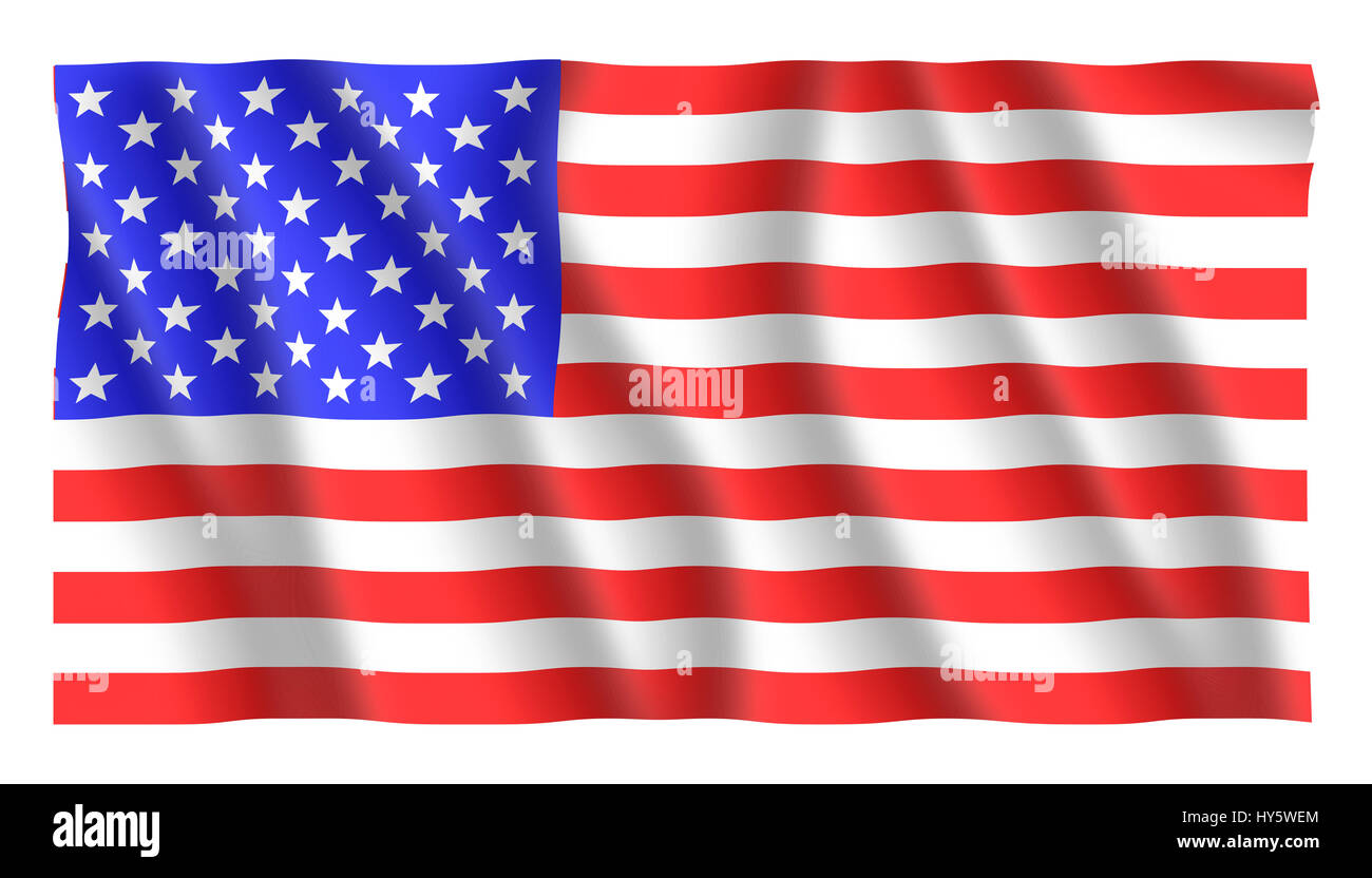 Flagge von Amerika Stockfoto