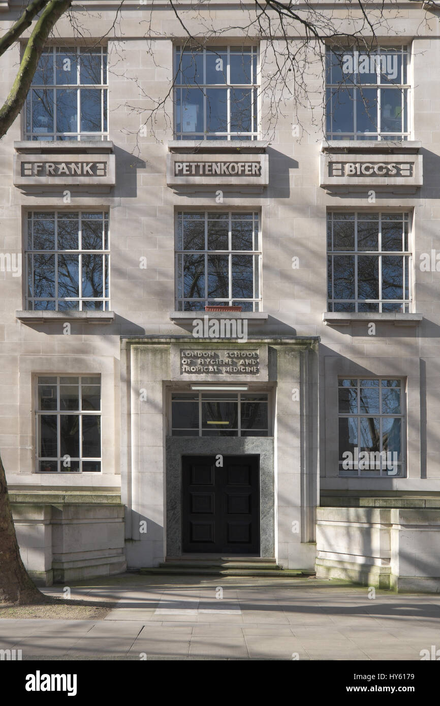 London Schule der Hygiene und der tropischen Medizin Stockfoto