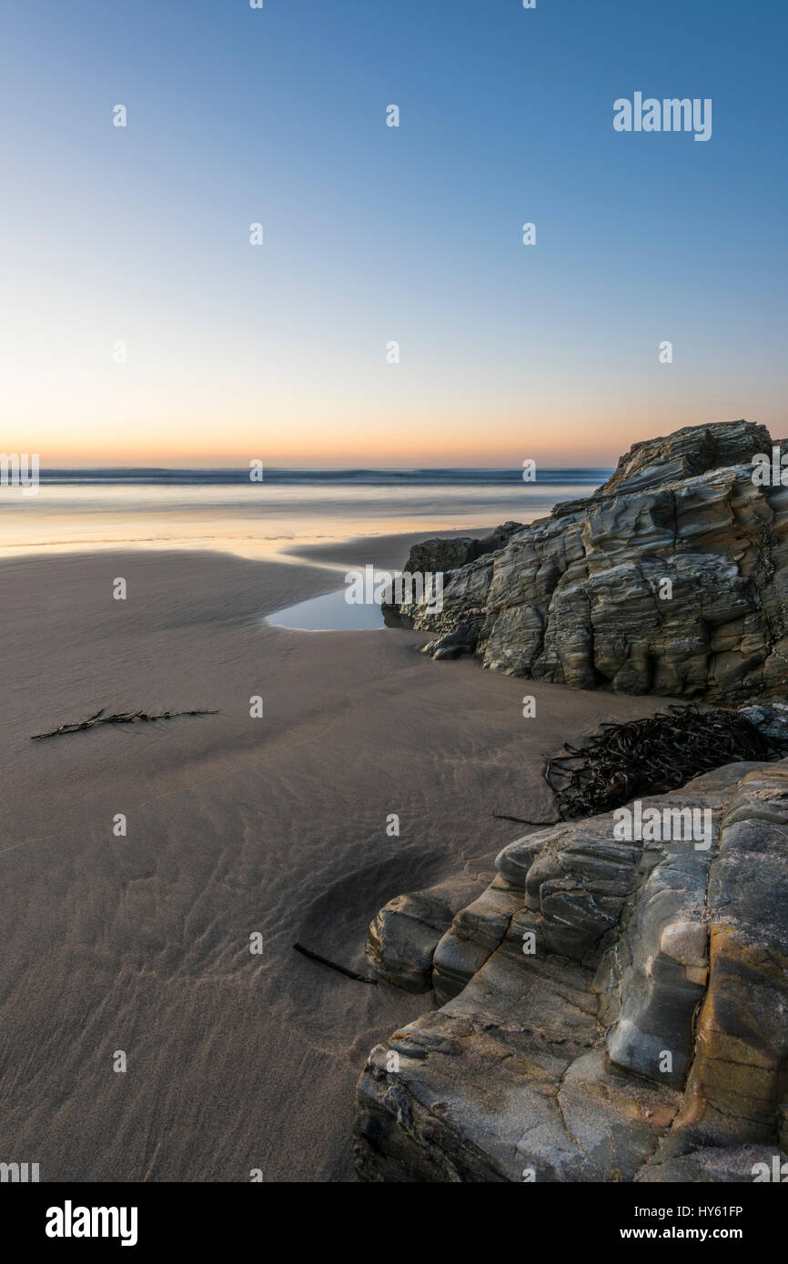 Perranporth Beach Sunset Stockfoto