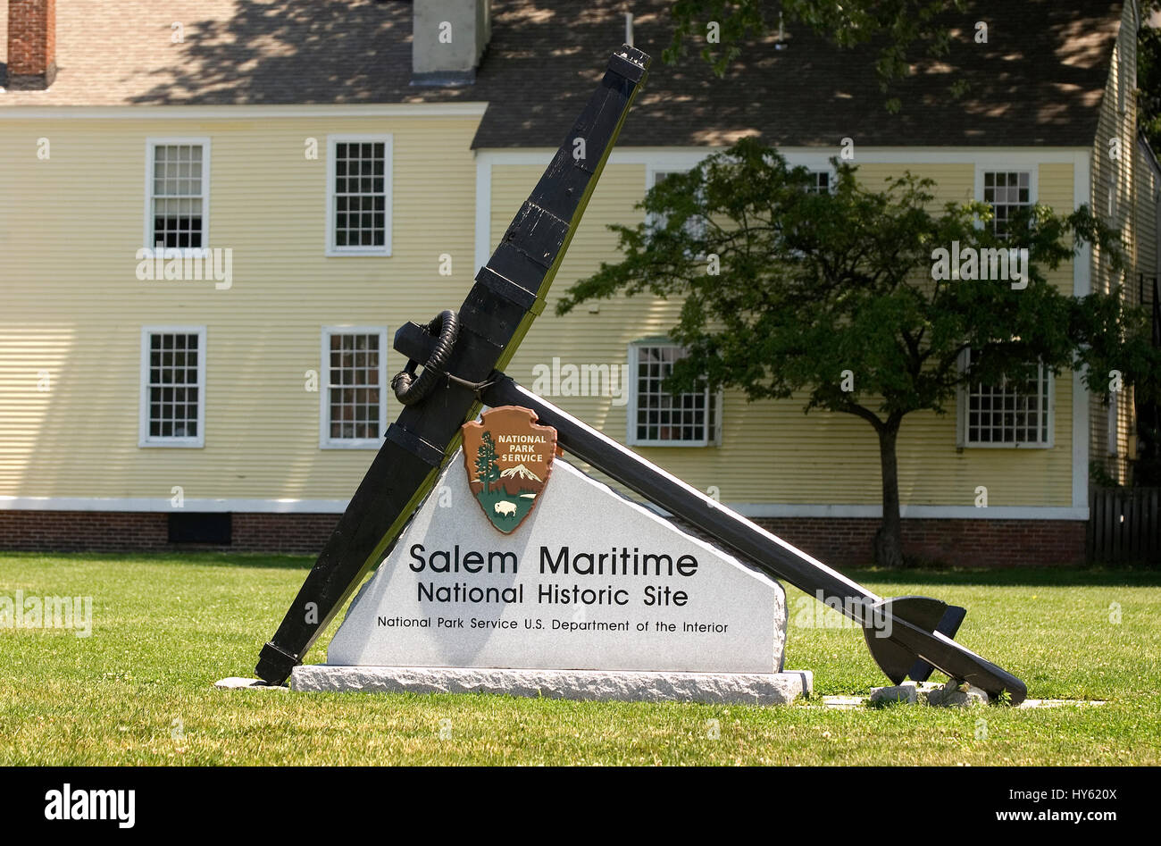NATIONAL HISTORIC SITE - Salem, Massachusetts Stockfoto