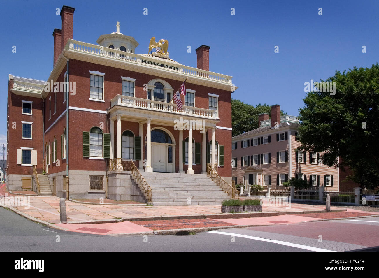 SALEM NATIONAL HISTORIC SITE * der historischen Custom House Building, Salem, Massachusetts Stockfoto