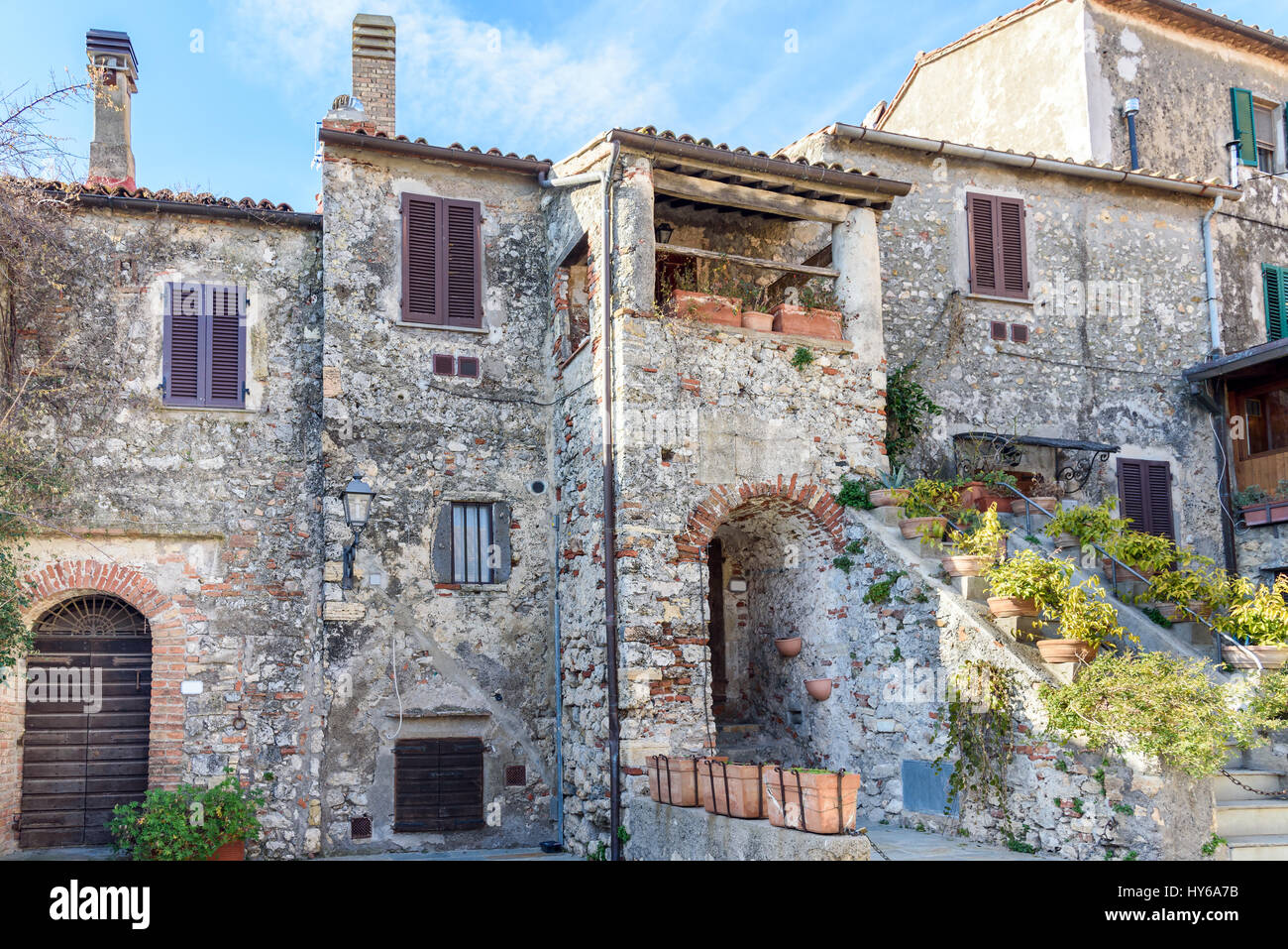 alte Architektur in der Toskana, Italien Stockfoto