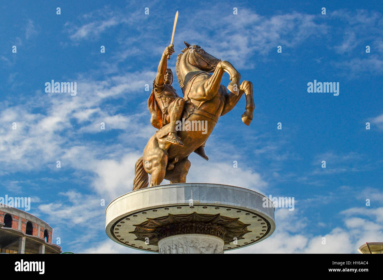 Skopje, Mazedonien - Alexander der große Stockfoto