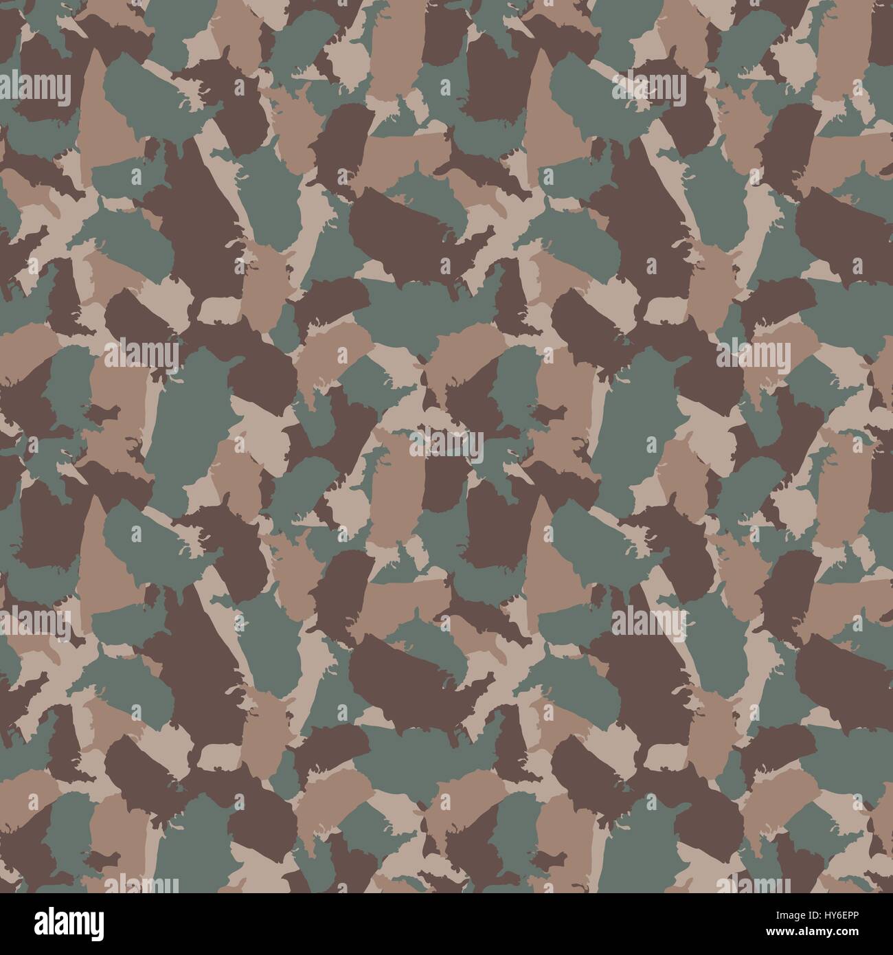 Original USA Form Camo Musterdesign. Bunte Amerika urban Camouflage. Vektor Stoff Textil print-design Stock Vektor