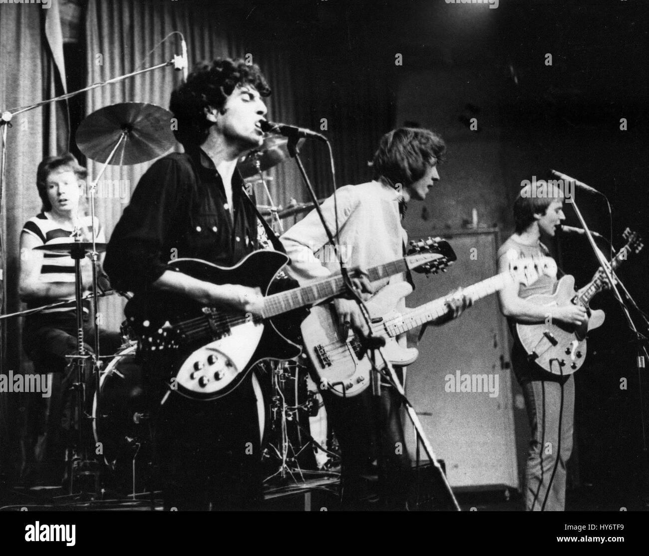 Britische Power-pop-Gruppe The verboten führen live auf der Bühne in London, England am 13. Juni 1978. Stockfoto