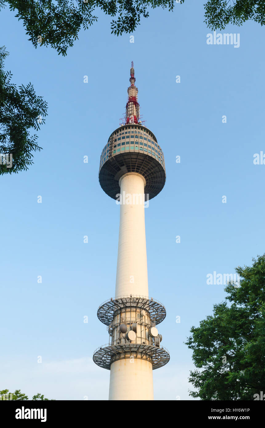 N Seoul Tower am Namsan Park South korea Stockfoto