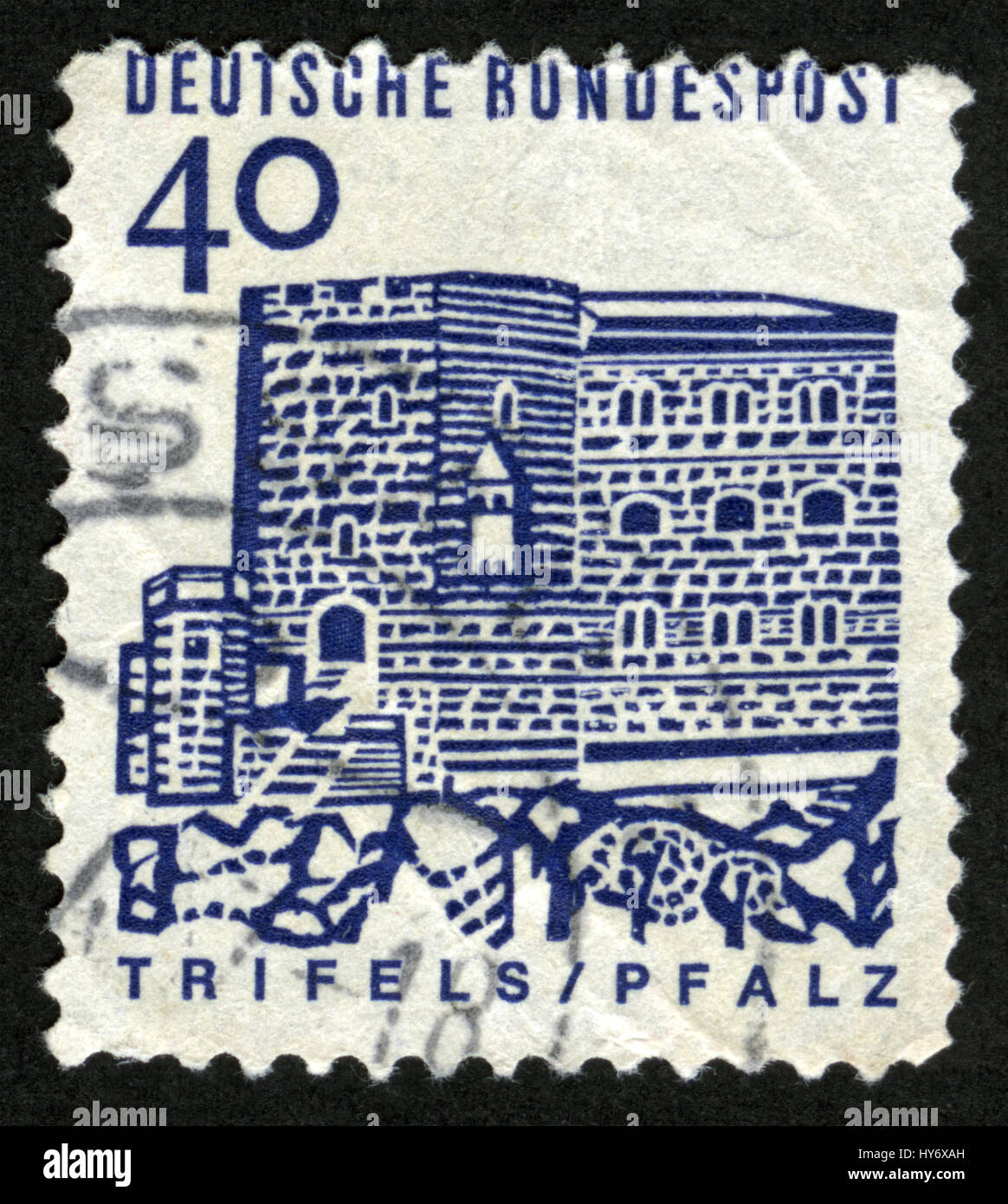 Deutschland Briefmarken, Kleinigkeiten Pfalz Stockfoto