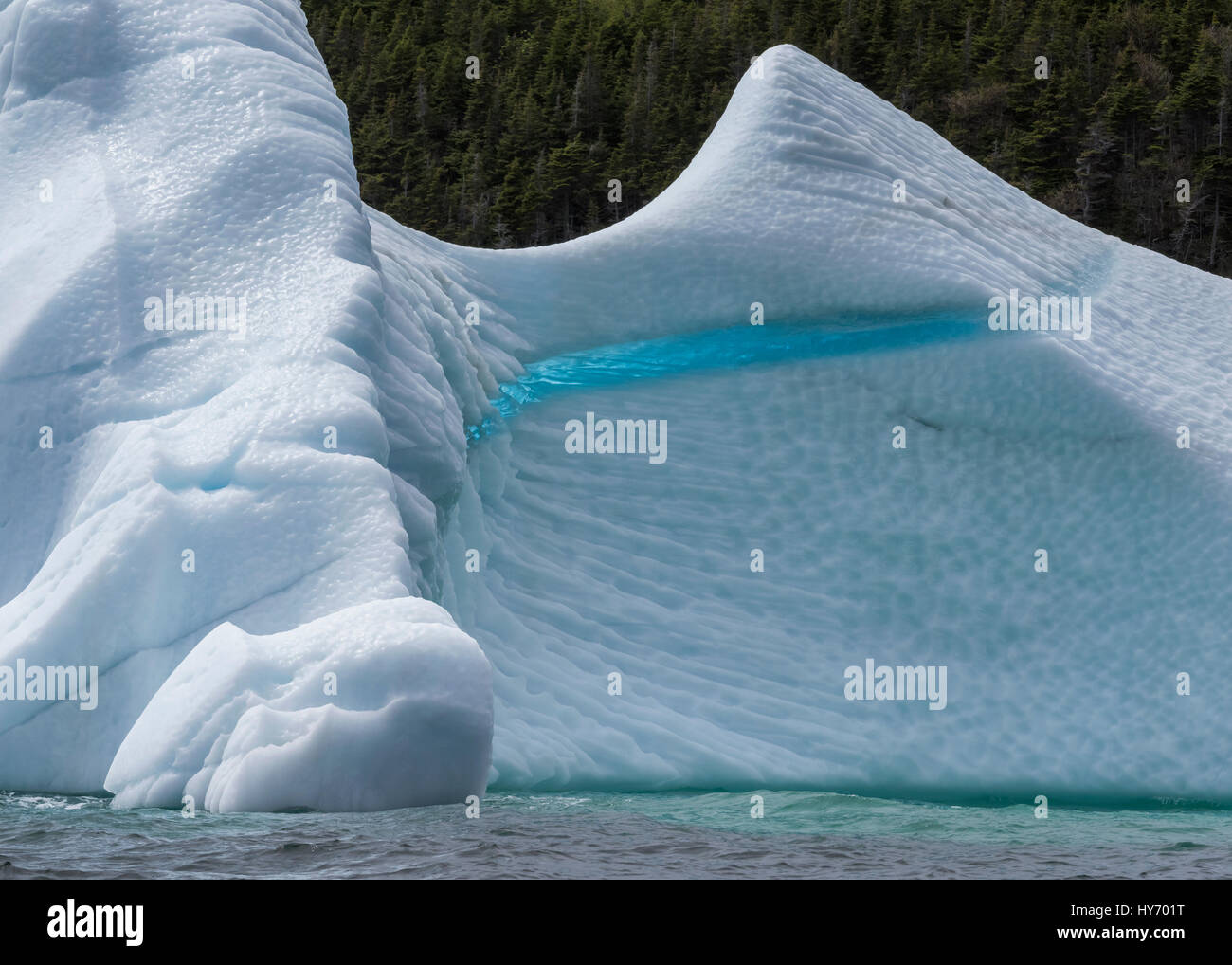 Blaues Eis, Cuckold Cove, Bonvista Halbinsel, Neufundland Stockfoto