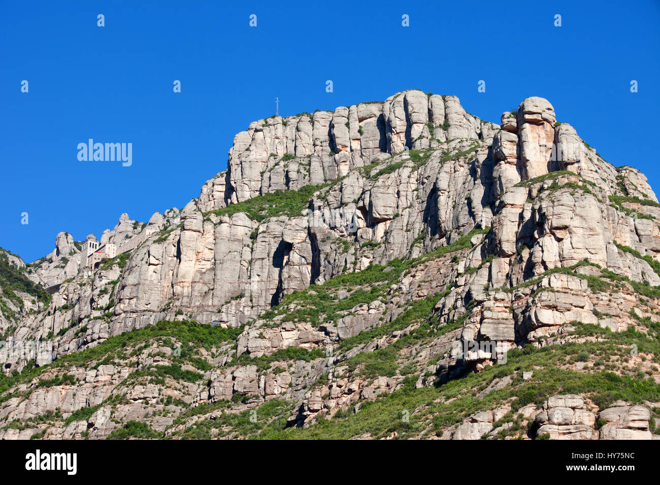 Der Berg Montserrat in Katalonien, Spanien Stockfoto