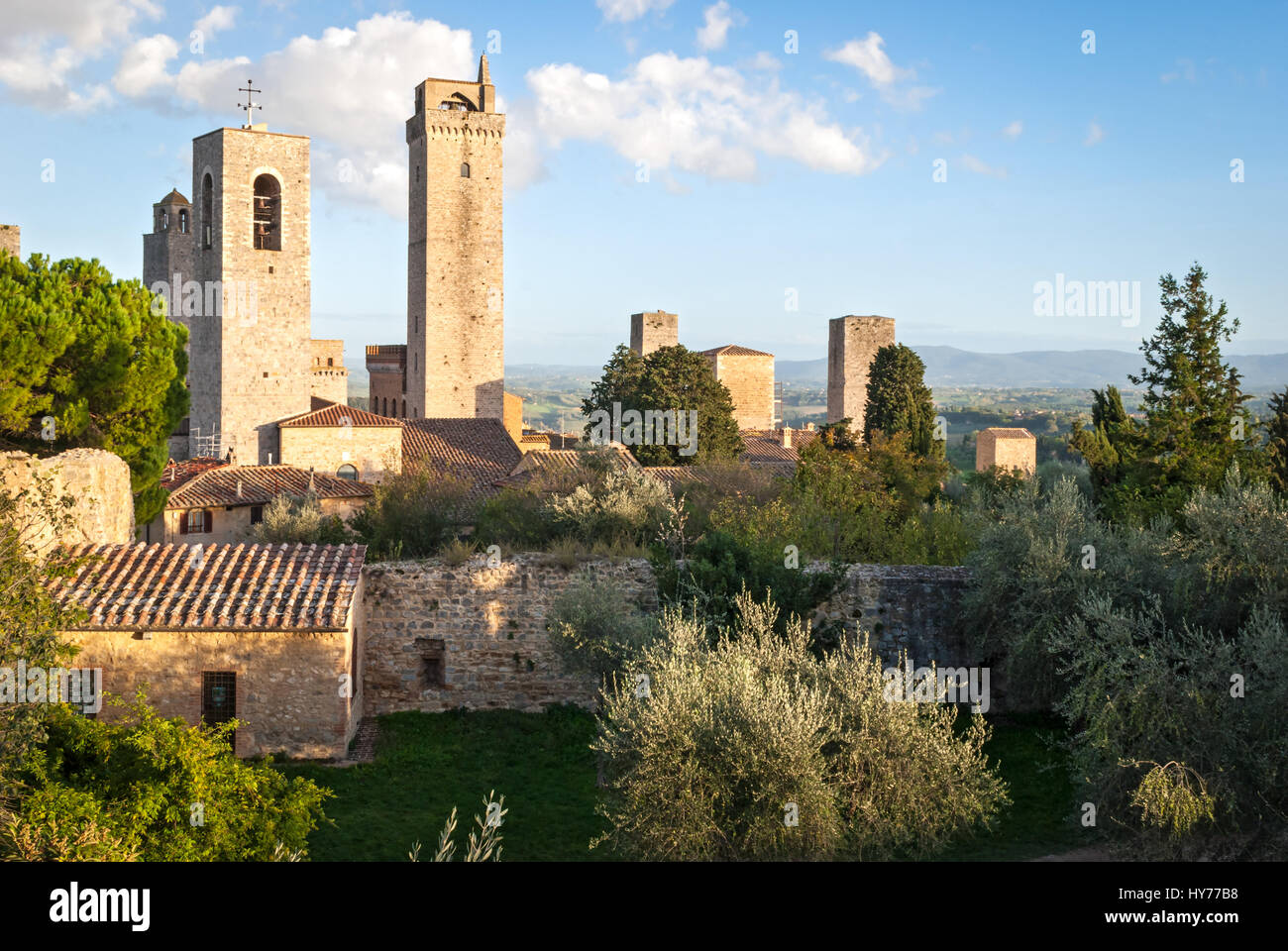 San Gimignano, Toskana, Italien Stockfoto