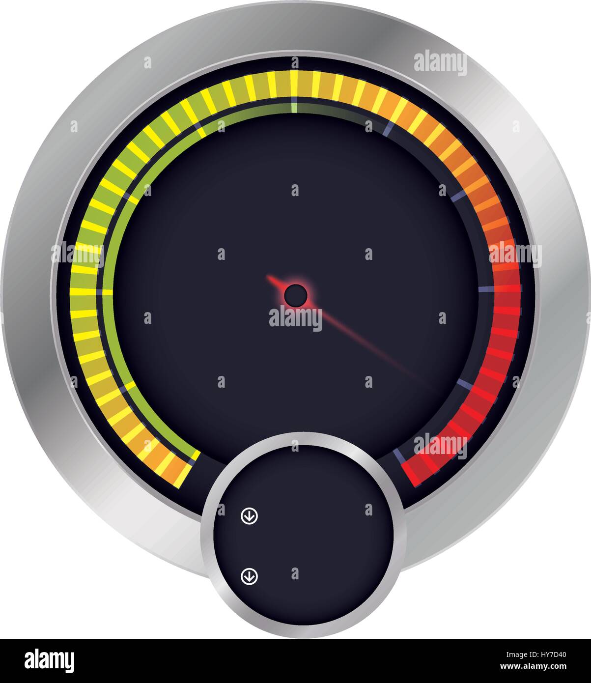 Tacho macht Auto Symbol Vektor Illustration Grafik-design Stock Vektor