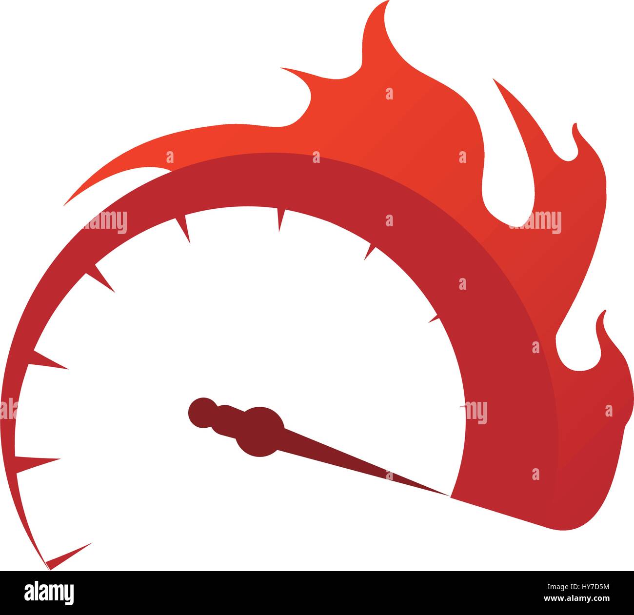 Tacho macht Auto Symbol Vektor Illustration Grafik-design Stock Vektor