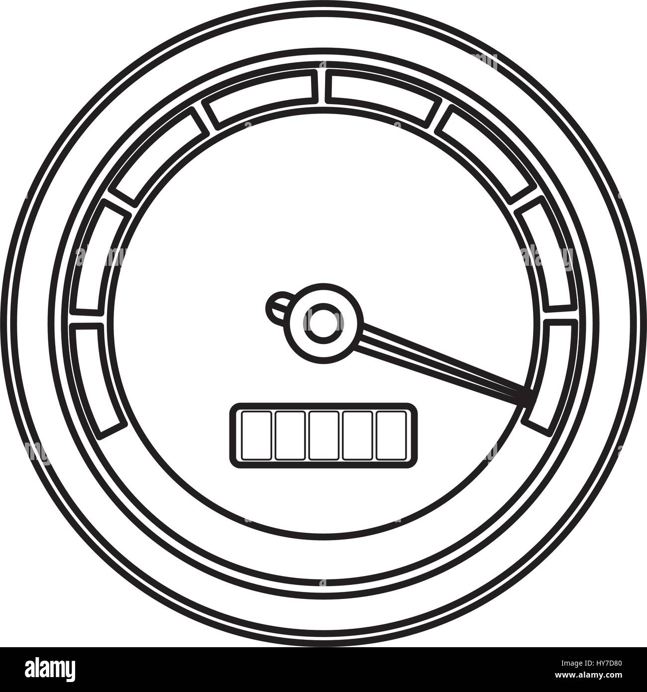 Tacho macht Auto Symbol Vektor Illustration Grafik-design Stock Vektor