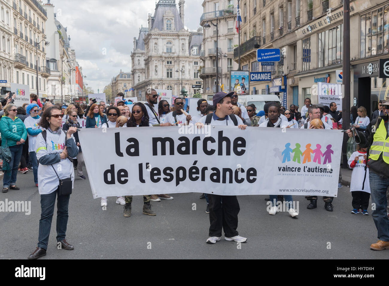 Paris: Der Markt der Hoffnung 2017 - WINNING Autismus Stockfoto