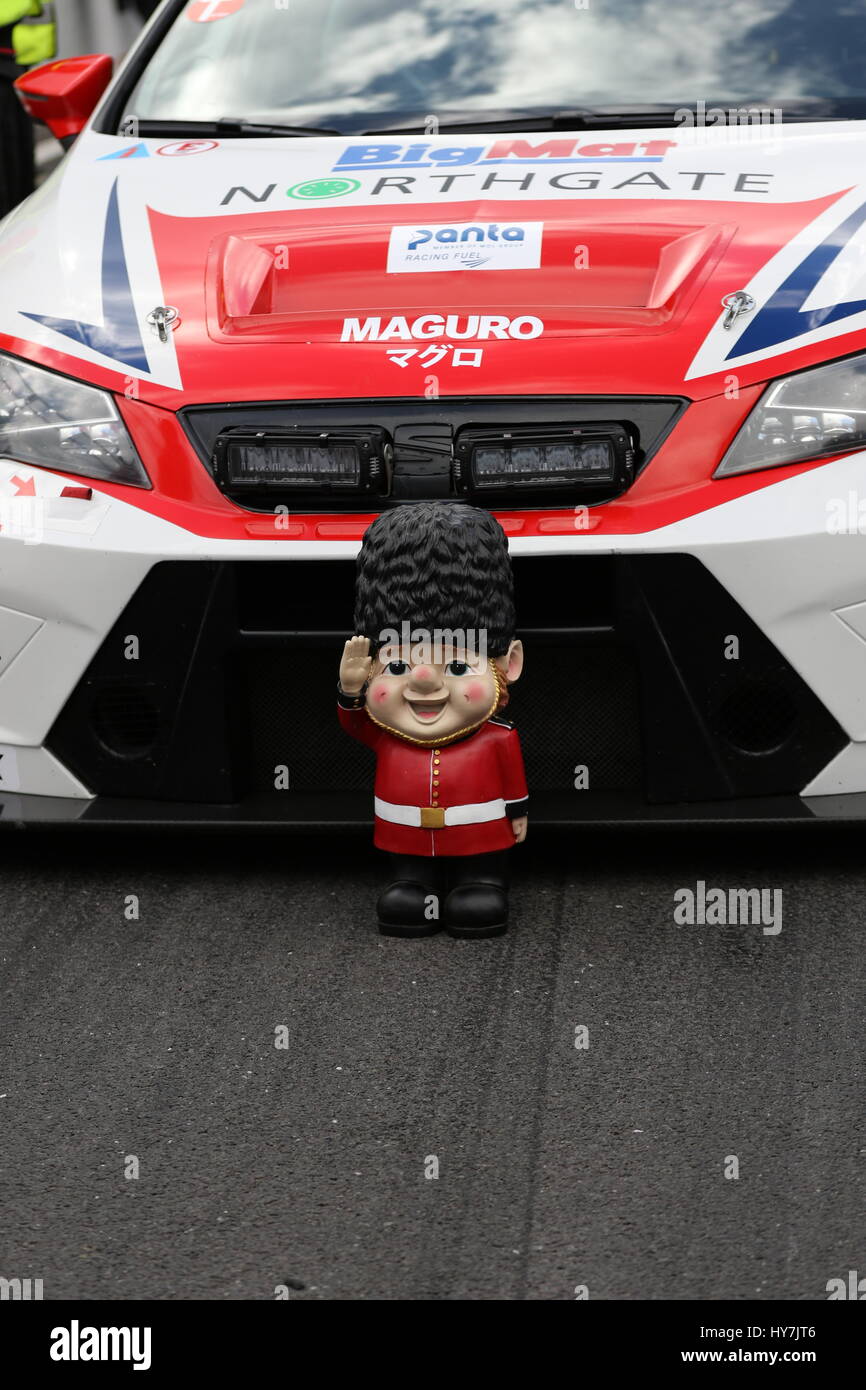 Tag des Rennens für den Hankook 24H Tourenwagen Ausdauer in Silverstone Stockfoto