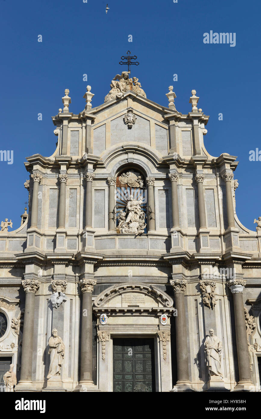 Dom, Domplatz, Catania, Sizilien, Italien, Dom, Sizilien, Italien Stockfoto