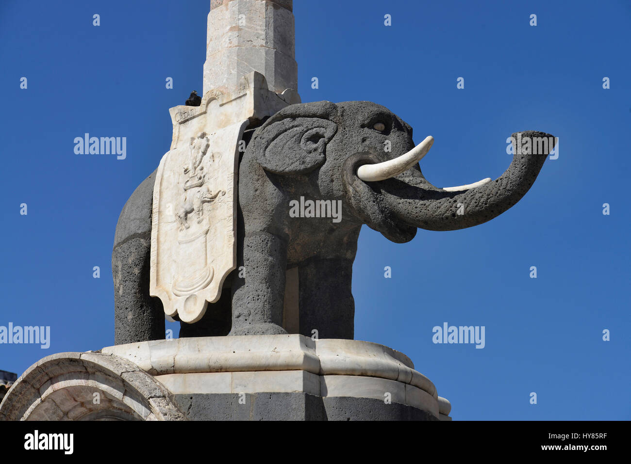 Elefanten Brunnen, Piazza Duomo, Catania, Sizilien, Italien, Elefantenbrunnen, Sizilien, Italien Stockfoto