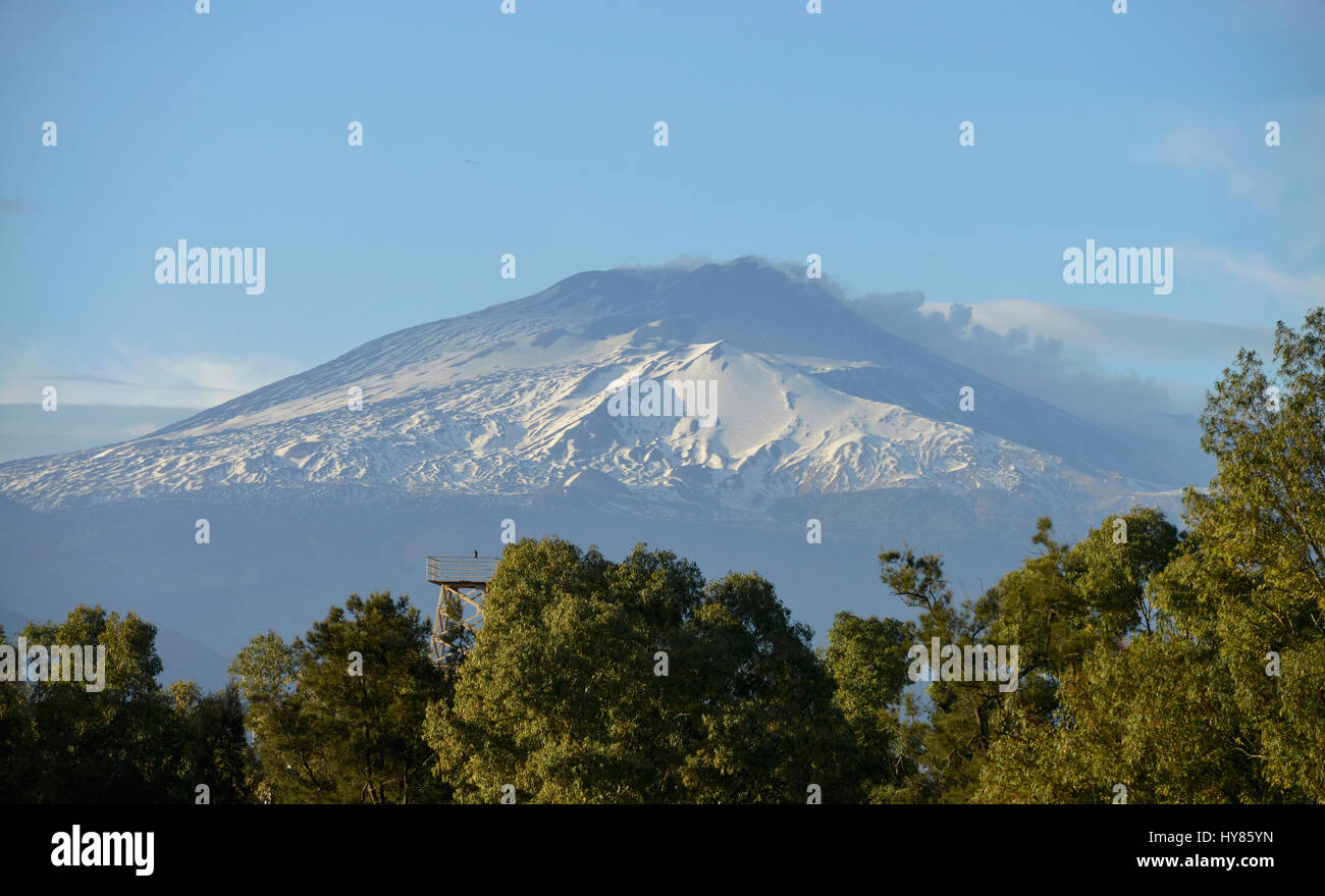 Vulkan Ätna, Sizilien, Vulkan, Sizilien, Italien Stockfoto