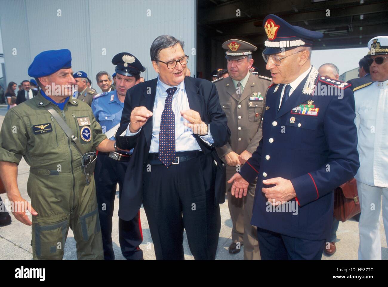 Beneamino (Nino) Andreatta, italienischer Minister der Verteidigung von 1996 bis 1998 Stockfoto