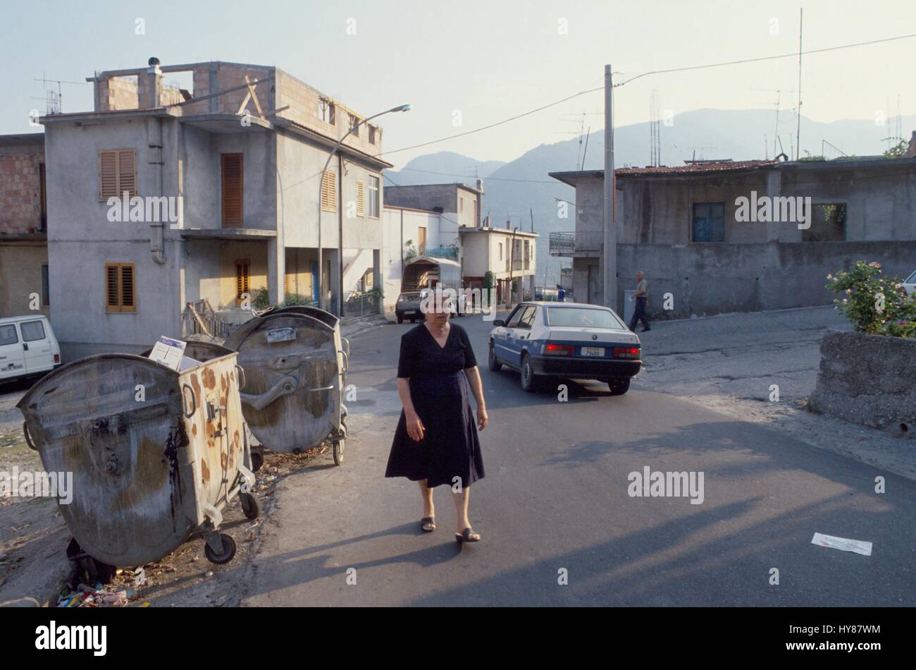 Das Dorf von San Luca (Reggio Calabria), beherbergt die wichtigsten Clans der kalabrischen ' Ndrangheta (organisierte Kriminalität) Stockfoto