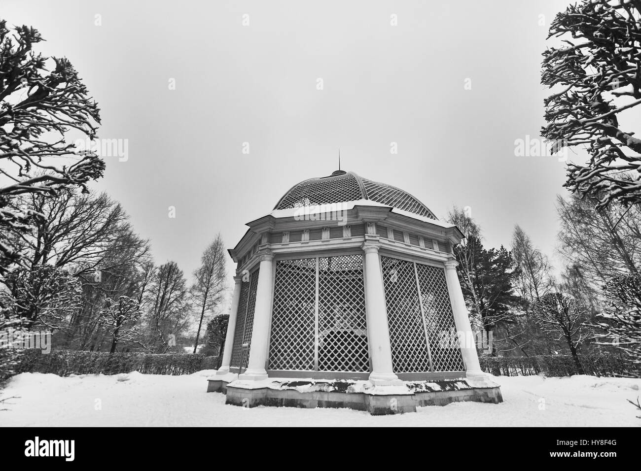 Pergola im Kuskowo Palace in Moskau, Nationalmuseum Stockfoto